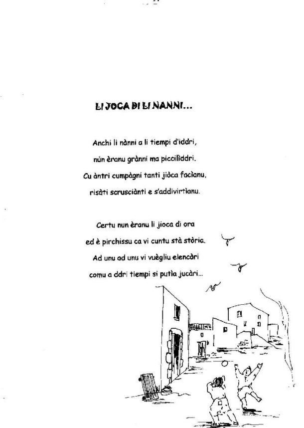 Vecchie Poesie Di Natale.Li Joca Di Li Nanni Raccolta Di Poesie In Siciliano Di Benedetta Caruso